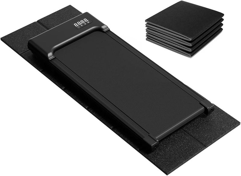 VTORY Walking Pad Mat – 68" x 24", 1/4" Thick Non-Slip Treadmill Mat for Carpet Floors & Hardwood, Shock Absorbing Exercise Mat & Under Treadmill Mat for Floor Protection in Home Gym - Image 1